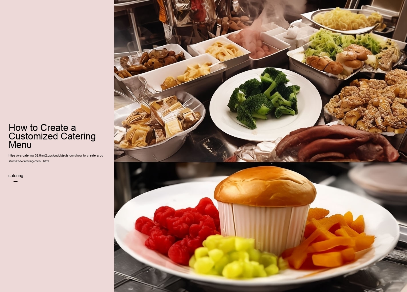 How to Create a Customized Catering Menu